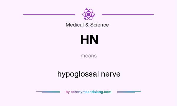 What does HN mean? It stands for hypoglossal nerve