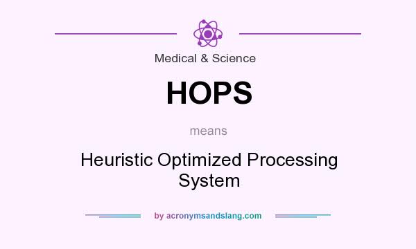 What does HOPS mean? It stands for Heuristic Optimized Processing System