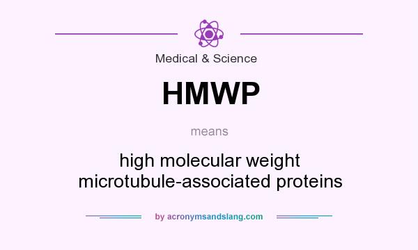 What does HMWP mean? It stands for high molecular weight microtubule-associated proteins