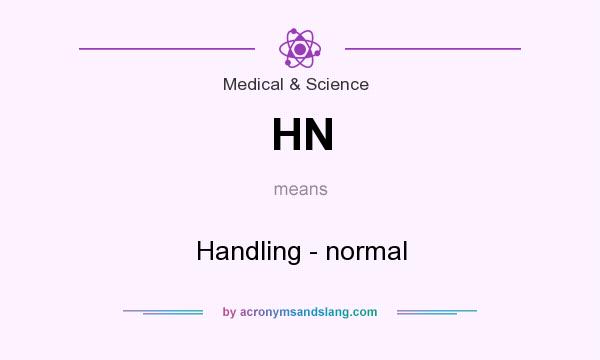 What does HN mean? It stands for Handling - normal