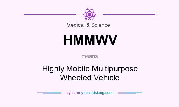 What does HMMWV mean? It stands for Highly Mobile Multipurpose Wheeled Vehicle
