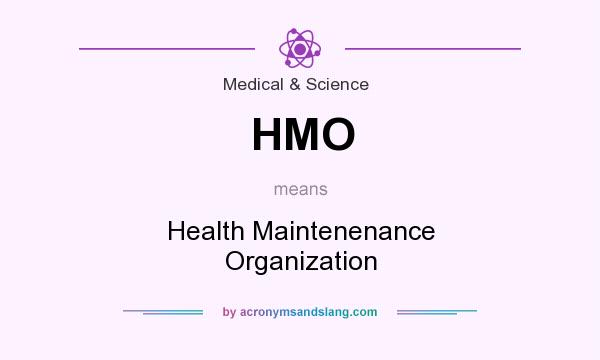 What does HMO mean? It stands for Health Maintenenance Organization