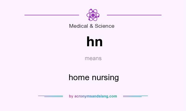 What does hn mean? It stands for home nursing