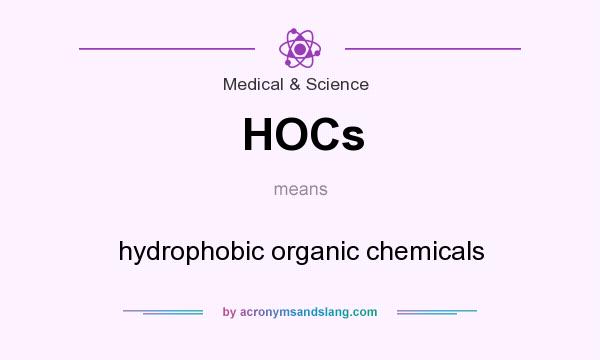 What does HOCs mean? It stands for hydrophobic organic chemicals