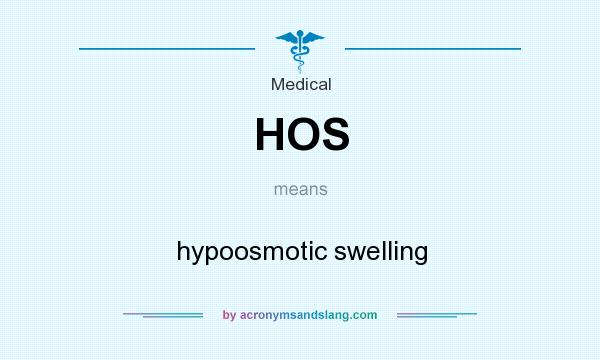 What does HOS mean? It stands for hypoosmotic swelling