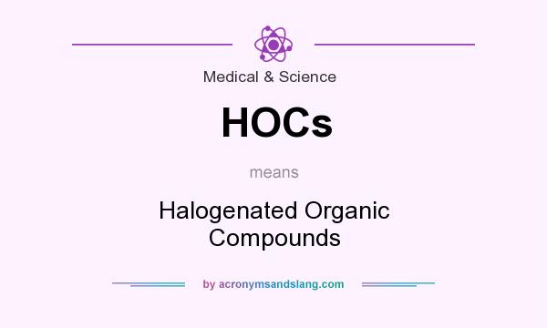 What does HOCs mean? It stands for Halogenated Organic Compounds