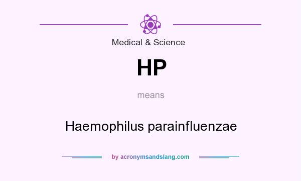 What does HP mean? It stands for Haemophilus parainfluenzae