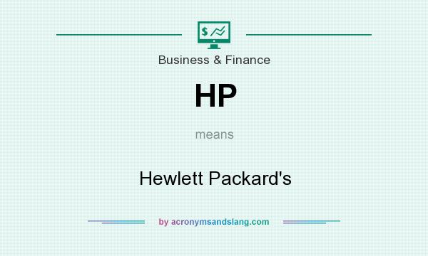 What does HP mean? It stands for Hewlett Packard`s