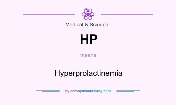 What does HP mean? It stands for Hyperprolactinemia