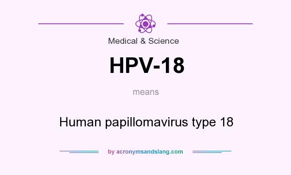 What does HPV-18 mean? It stands for Human papillomavirus type 18