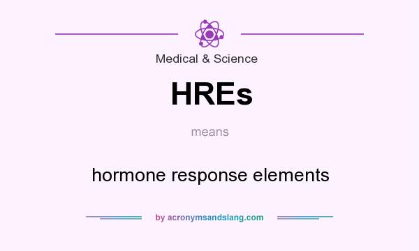 What does HREs mean? It stands for hormone response elements