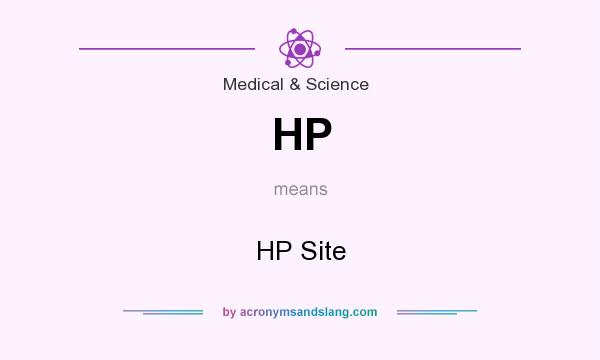 What does HP mean? It stands for HP Site
