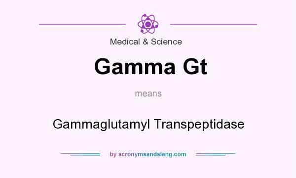 What does Gamma Gt mean? It stands for Gammaglutamyl Transpeptidase
