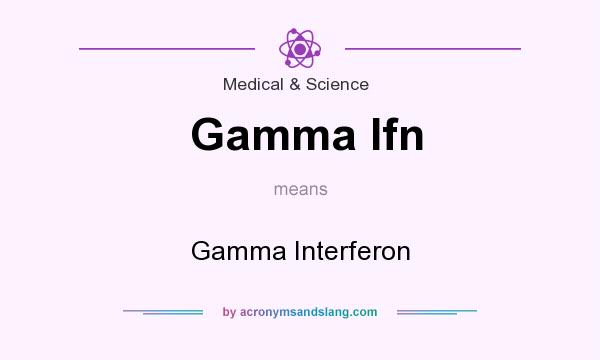 What does Gamma Ifn mean? It stands for Gamma Interferon