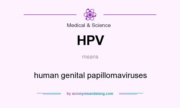 What does HPV mean? It stands for human genital papillomaviruses