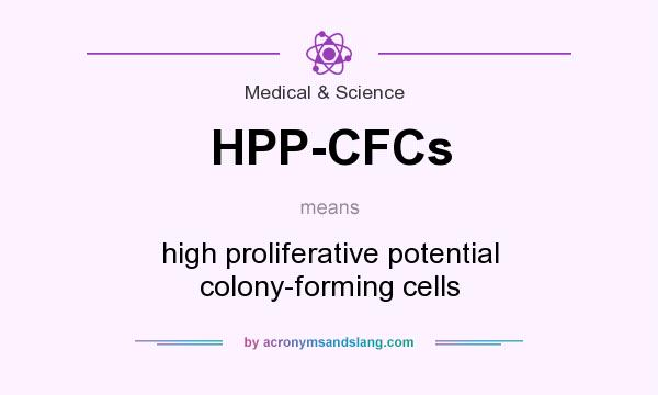 What does HPP-CFCs mean? It stands for high proliferative potential colony-forming cells