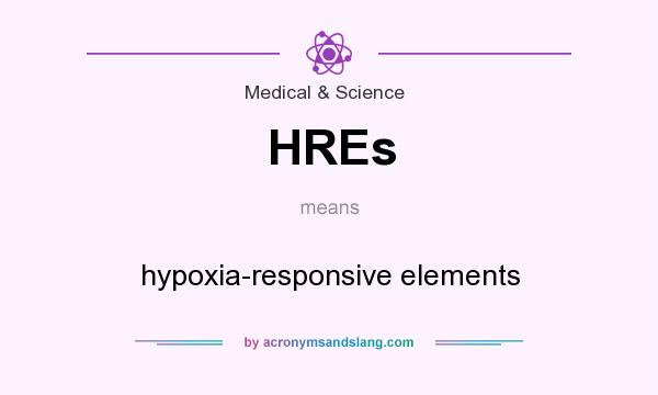 What does HREs mean? It stands for hypoxia-responsive elements