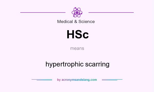 What does HSc mean? It stands for hypertrophic scarring