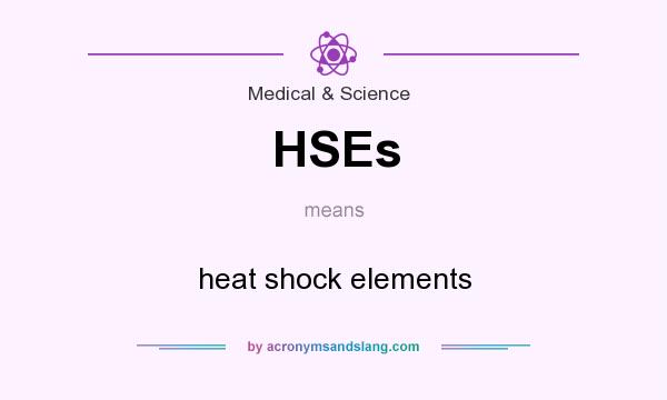 What does HSEs mean? It stands for heat shock elements