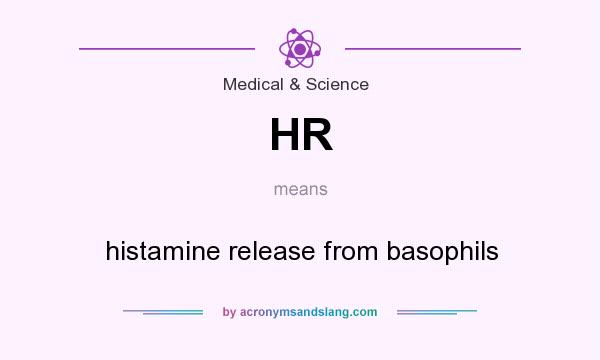 What does HR mean? It stands for histamine release from basophils