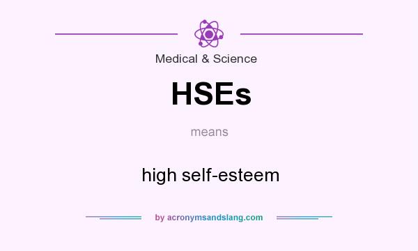 What does HSEs mean? It stands for high self-esteem