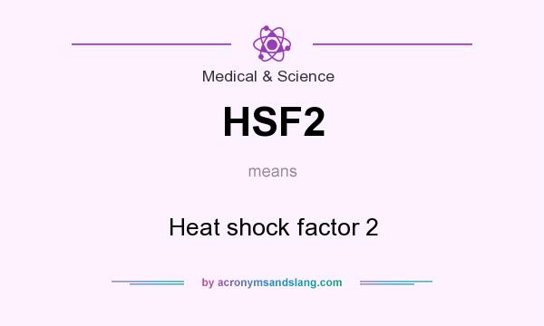 What does HSF2 mean? It stands for Heat shock factor 2