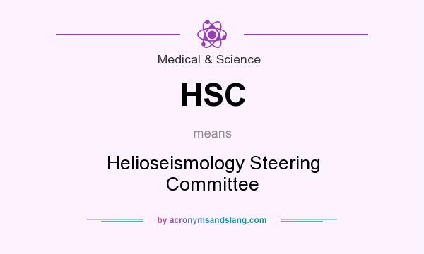 What does HSC mean? It stands for Helioseismology Steering Committee