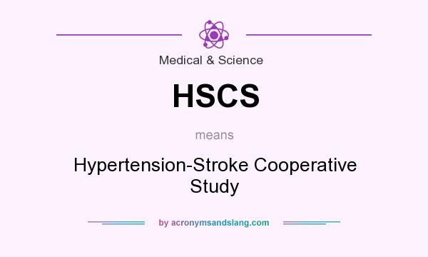 What does HSCS mean? It stands for Hypertension-Stroke Cooperative Study