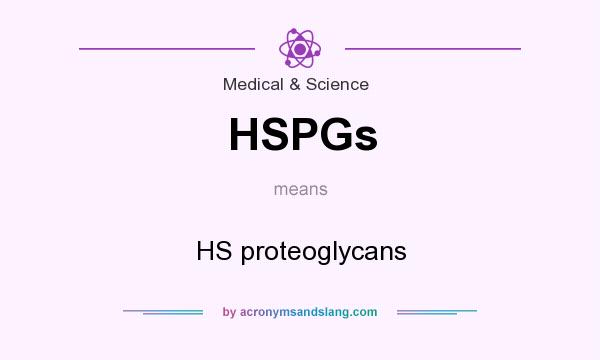 What does HSPGs mean? It stands for HS proteoglycans