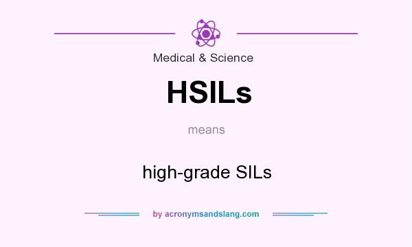 What does HSILs mean? It stands for high-grade SILs