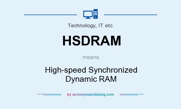 What does HSDRAM mean? It stands for High-speed Synchronized Dynamic RAM