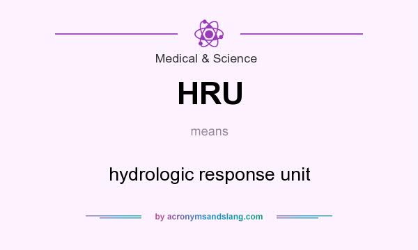 What does HRU mean? It stands for hydrologic response unit