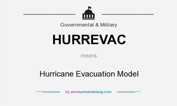 What does HURREVAC mean? It stands for Hurricane Evacuation Model