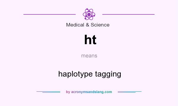 What does ht mean? It stands for haplotype tagging