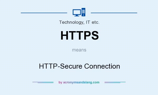 What does HTTPS mean? It stands for HTTP-Secure Connection