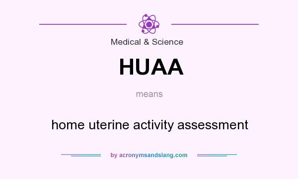What does HUAA mean? It stands for home uterine activity assessment