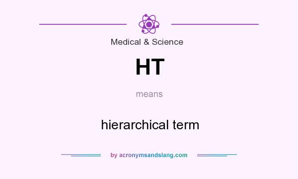 What does HT mean? It stands for hierarchical term