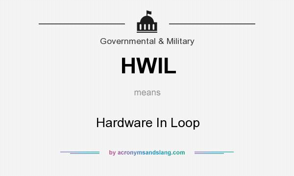 What does HWIL mean? It stands for Hardware In Loop