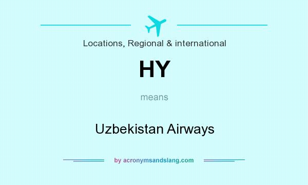What does HY mean? It stands for Uzbekistan Airways