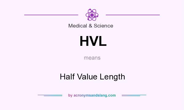 What does HVL mean? It stands for Half Value Length