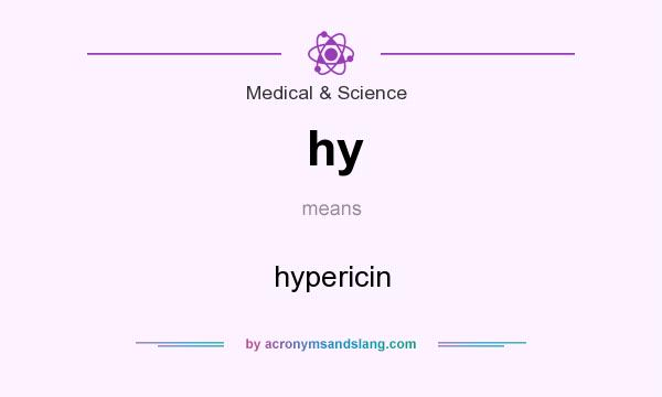 What does hy mean? It stands for hypericin