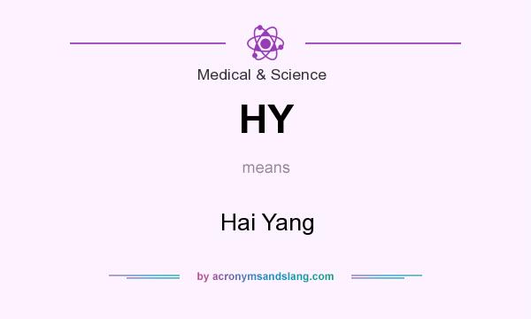 What does HY mean? It stands for Hai Yang