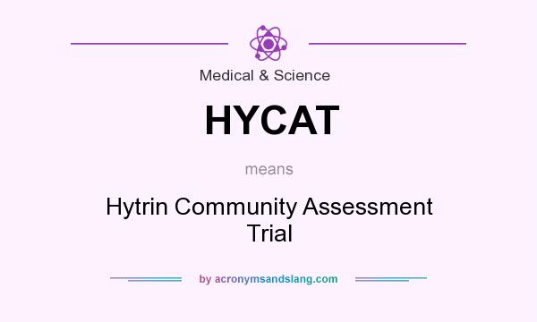 What does HYCAT mean? It stands for Hytrin Community Assessment Trial