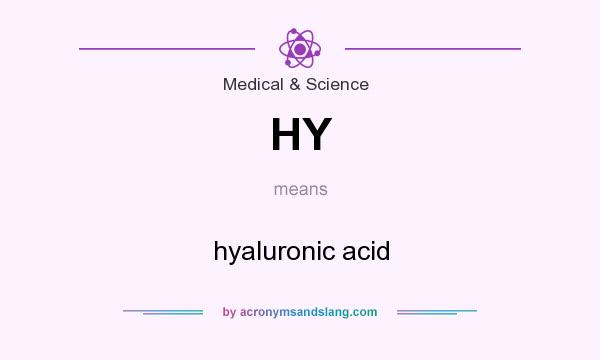 What does HY mean? It stands for hyaluronic acid
