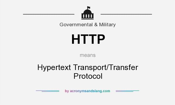 What does HTTP mean? It stands for Hypertext Transport/Transfer Protocol