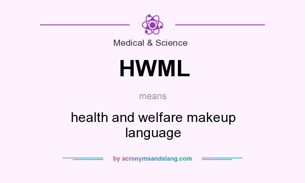 What does HWML mean? It stands for health and welfare makeup language