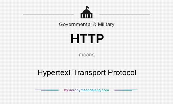What does HTTP mean? It stands for Hypertext Transport Protocol