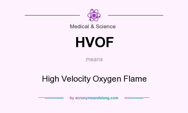 What does HVOF mean? It stands for High Velocity Oxygen Flame
