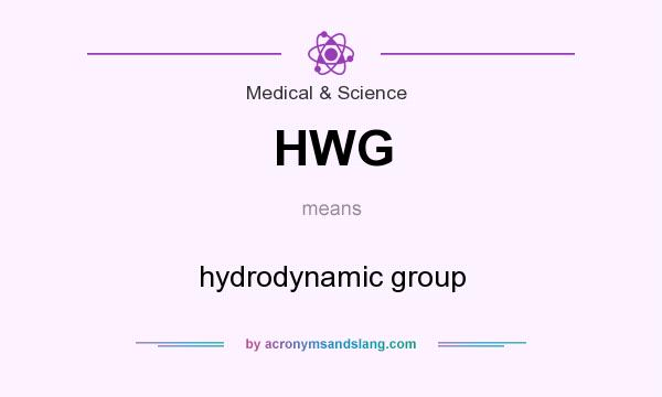 What does HWG mean? It stands for hydrodynamic group