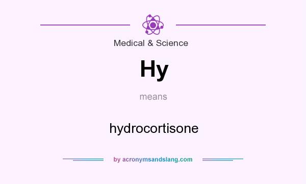 What does Hy mean? It stands for hydrocortisone